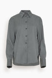 Loulou Studio Tops Eliana Shirt in Grey Loulou Studio Eliana Shirt in Grey