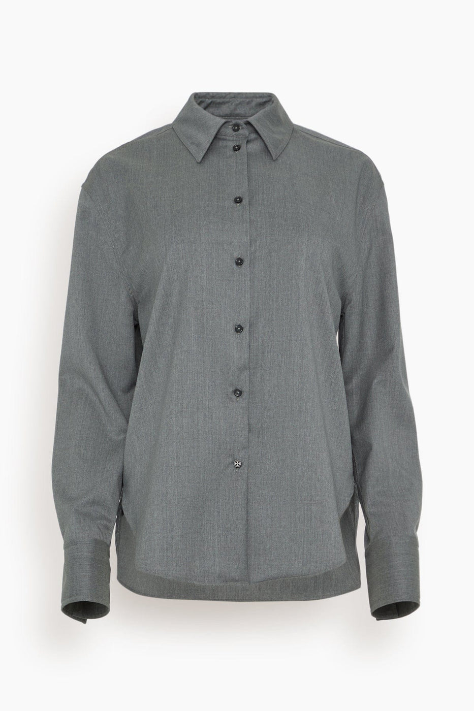 Loulou Studio Tops Eliana Shirt in Grey Loulou Studio Eliana Shirt in Grey