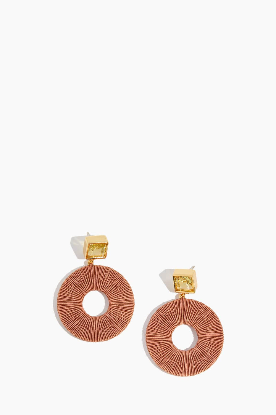 Lizzie Fortunato Earrings Palmier Earrings in Peach