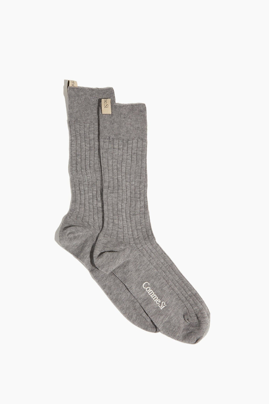 Comme Si Socks Yves Sock in Heather Grey