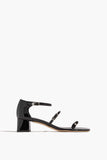 Dear Frances Strappy Heels Prim Sandal in Nero Dear Frances Prim Sandal in Nero