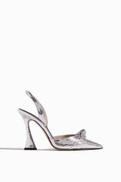 Clarita Bell Slingback Sandal in Silver