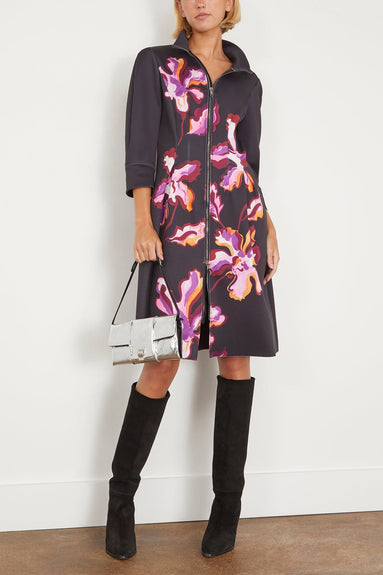 Dorothee Schumacher Casual Dresses Flame Flower Dress in Black/Purple Dorothee Schumacher Flame Flower Dress in Black/Purple