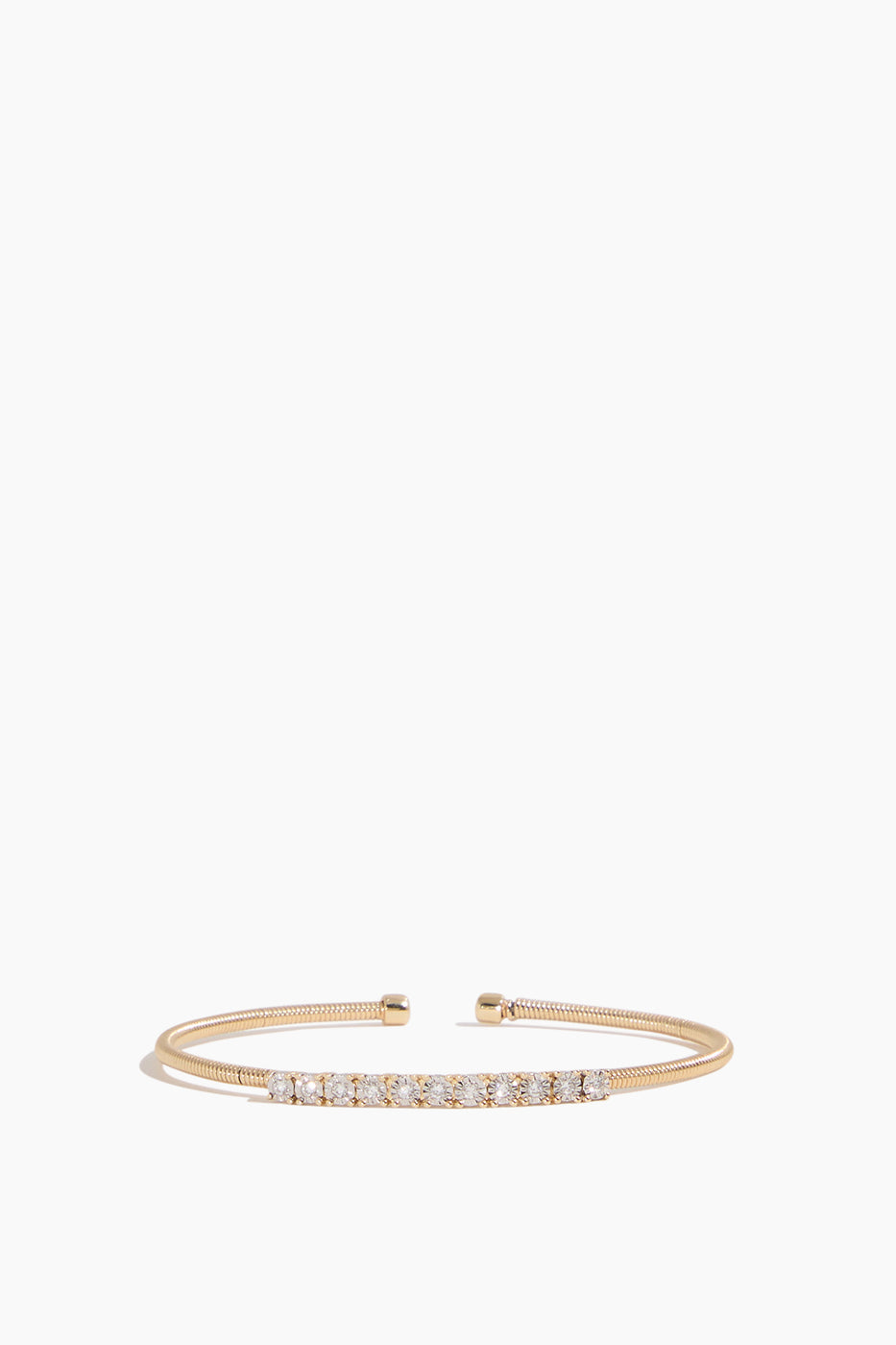 Ava Bea Flexi Cuff in 14k Yellow Gold