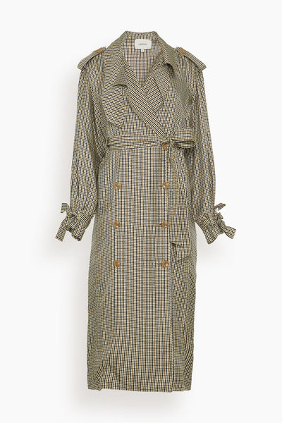 Checked Coolness Dress in Pepita Mix Khaki