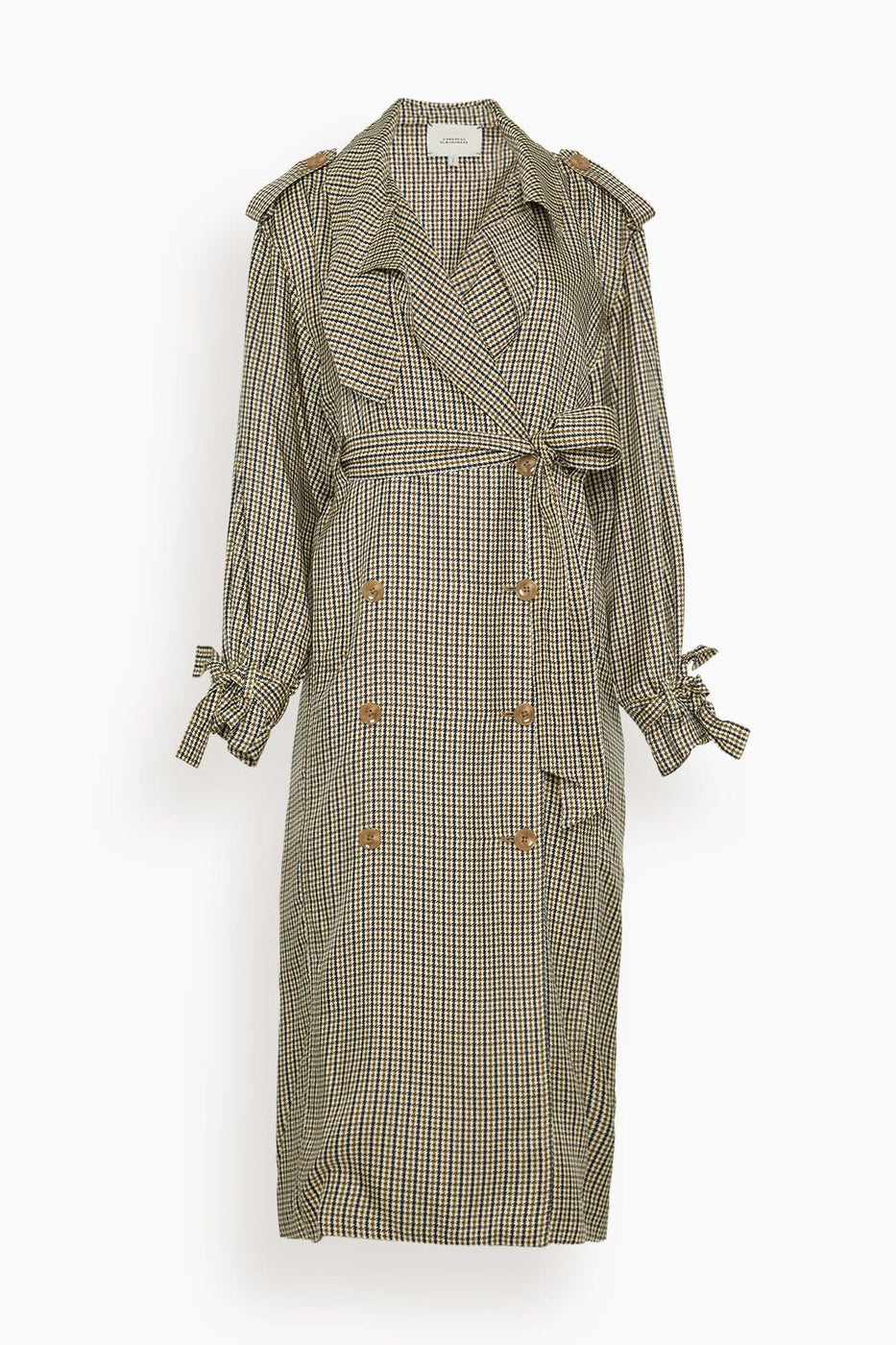 Dorothee Schumacher Casual Dresses Checked Coolness Dress in Pepita Mix Khaki Dorothee Schumacher Checked Coolness Dress in Pepita Mix Khaki