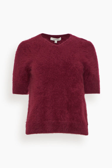 Dorothee Schumacher Tops Fluffy Luxury Pullover in Burgundy Dorothee Schumacher Fluffy Luxury Pullover in Burgundy