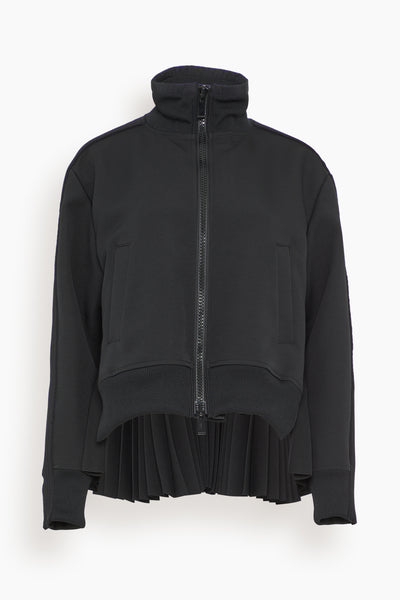 Technical Jersey Blouson in Black