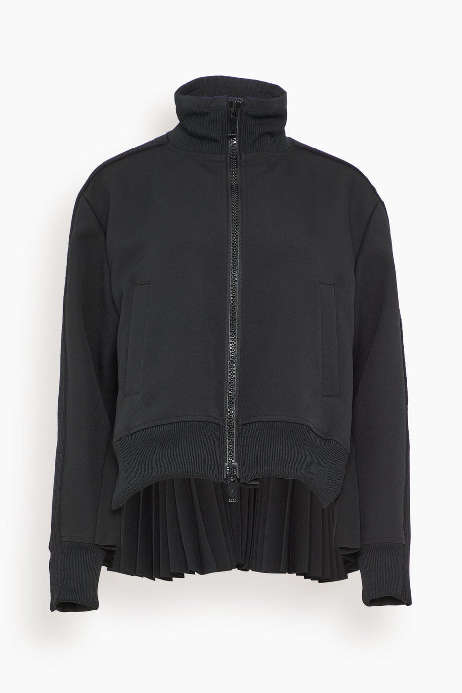 Sacai Jackets Technical Jersey Blouson in Black Sacai Technical Jersey Blouson in Black