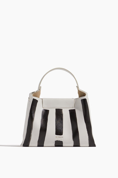 Elieze Mini Bag in White/Black HP Stripes