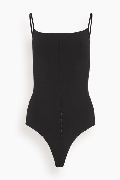 Proenza Schouler Tops Serena Knit Bodysuit in Black Proenza Schouler Serena Knit Bodysuit in Black