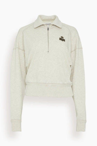 Ross Sweatshirt in Ecru/Khaki