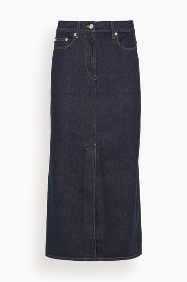 Loulou Studio Skirts Rona Denim Long Skirt in Raw Wash Loulou Studio Rona Denim Long Skirt in Raw Wash