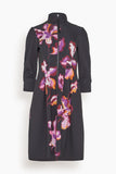 Dorothee Schumacher Casual Dresses Flame Flower Dress in Black/Purple Dorothee Schumacher Flame Flower Dress in Black/Purple