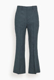 Bite Studios Pants Credo Cropped Bootcut Woven Trouser in Thunder