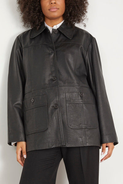 Sea Jackets Lucie Leather Jacket in Black