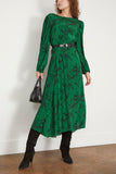 Sunniva Long Sleeve Dress in Green