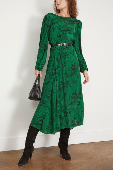 Sunniva Long Sleeve Dress in Green