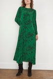 Sunniva Long Sleeve Dress in Green