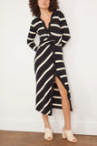 Tanya Taylor Casual Dresses Ellicot Dress in Black/Chalk Wide Stripe Tanya Taylor Ellicot Dress in Black/Chalk Wide Stripe