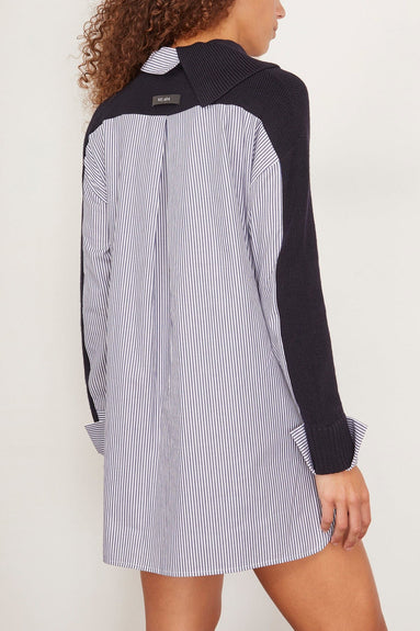 WE-AR4 Casual Dresses Midtown Dress in Navy Stripe WE-AR4 Midtown Dress in Navy Stripe