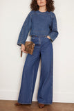 Rachel Comey Tops Soli Top in Vintage Indigo Rachel Comey Soli Top in Vintage Indigo