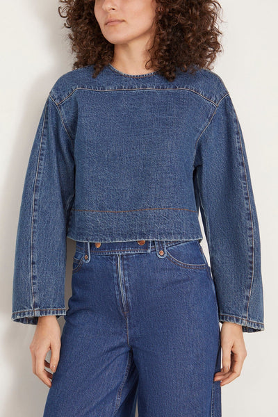 Rachel Comey Tops Soli Top in Vintage Indigo Rachel Comey Soli Top in Vintage Indigo