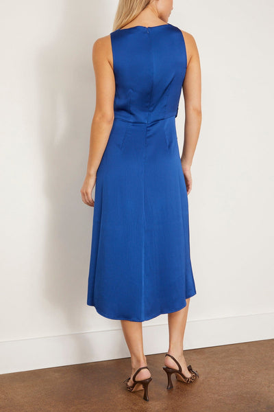 Sea Cocktail Dresses Noa Satin Halter Cowl Dress in Blue SEA Noa Satin Halter Cowl Dress in Blue