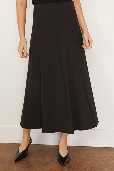 Simkhai Skirts Dottie A-Line Midi Skirt in Black Simkhai Dottie A-Line Midi Skirt in Black