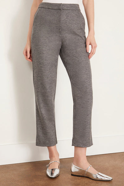 Simkhai Pants Hayley Cropped Straight Pant in Warm Gray Simkhai Hayley Cropped Straight Pant in Warm Gray