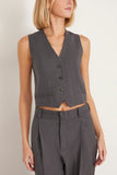 Vanessa Bruno Tops Denso Vest in Anthracite Chine Vanessa Bruno Denso Vest in Anthracite Chine