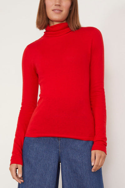 Xirena Tops Tommy Sweater in Bright Flame