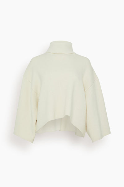 Double Face Eco Cashmere Sweater in Ivory