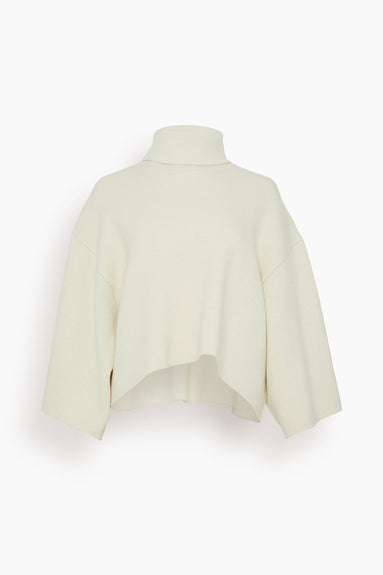 Proenza Schouler Sweaters Double Face Eco Cashmere Sweater in Ivory