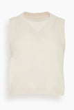 Sablyn Tops Sterling Cropped V-Neck Boxy Tank in Mallow Sablyn Sterling Cropped V-Neck Boxy Tank in Mallow