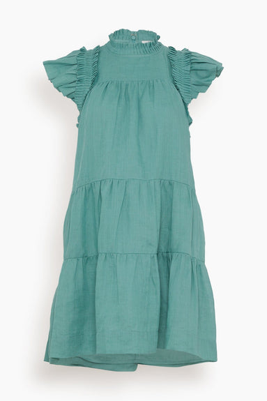 Sea Dresses Risa Ramie Flutter Sleeve Tunic in Sage