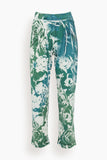 Raquel Allegra Pants Brooke Pant in Teal Army Rose