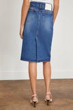 Ami Paris Skirts Pencil Skirt in Used Indigo Denim Ami Pencil Skirt in Used Indigo Denim