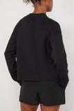 Red Ami De Coeur Crewneck Sweater in Black