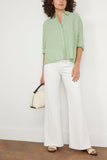 Askk NY Pants Cropped Brighton Twill Pant in Ivory