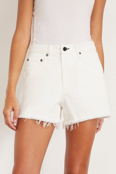 Askk NY Shorts High Rise Short in Ivory Askk NY High Rise Short in Ivory