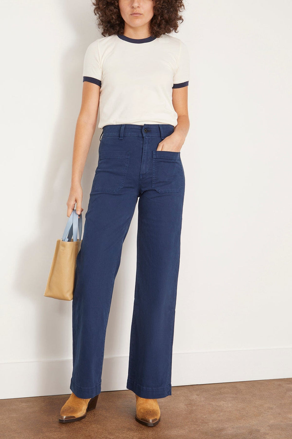 Askk NY Pants Sailor Twill Pant in Navy Askk NY Sailor Twill Pant in Navy