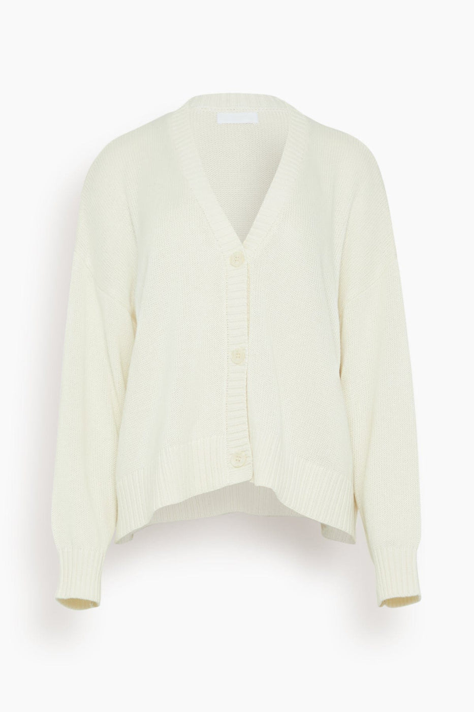 Sablyn Sweaters Ollie Boxy V-Neck Cardigan in Gardenia Sablyn Ollie Boxy V-Neck Cardigan in Gardenia