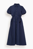 Tanya Taylor Casual Dresses Elza Dress in Maritime Blue Tanya Taylor Elza Dress in Maritime Blue