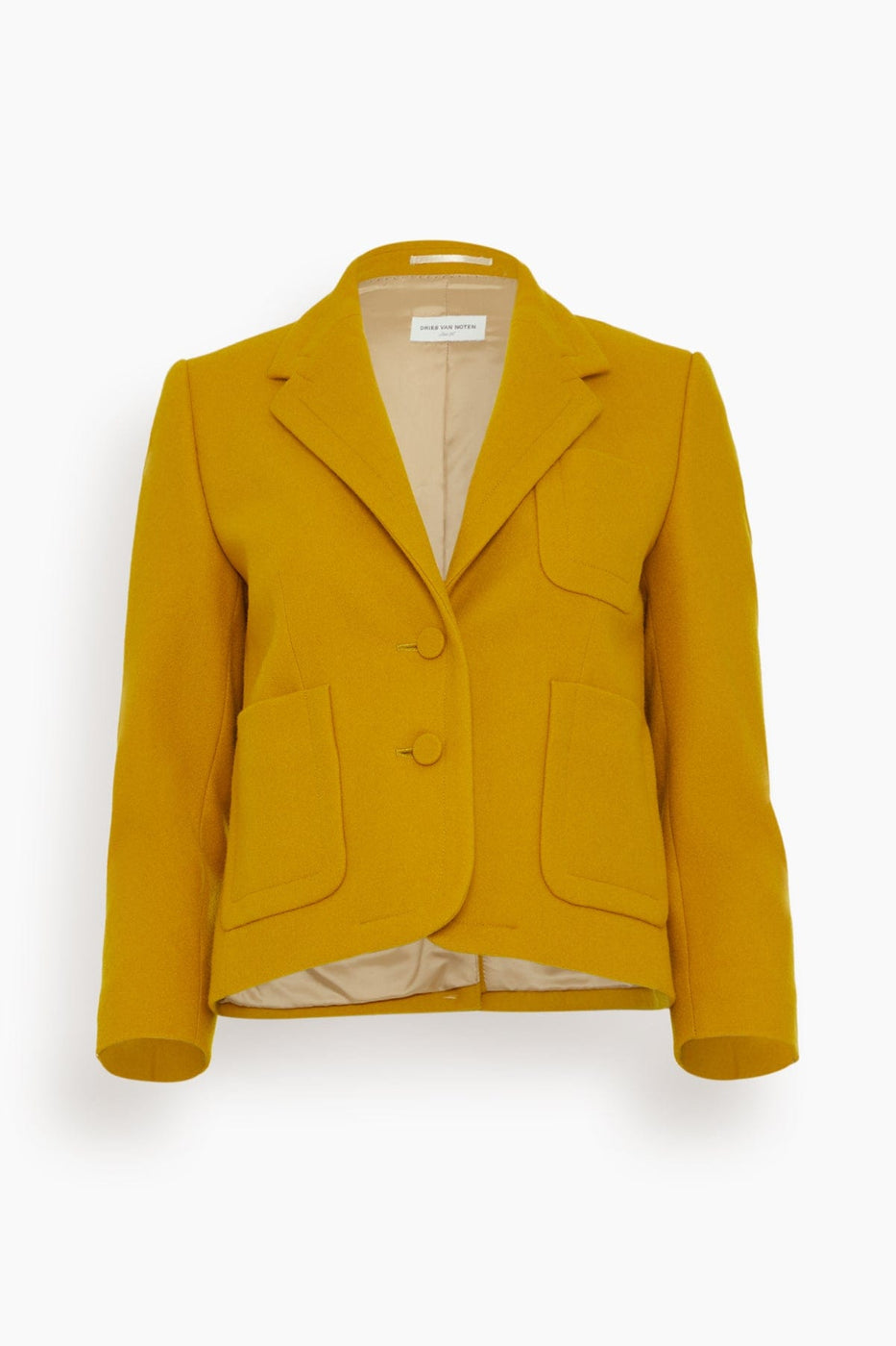 Dries Van Noten Jackets Bamis Jacket in Mustard Dries Van Noten Bamis Jacket in Mustard