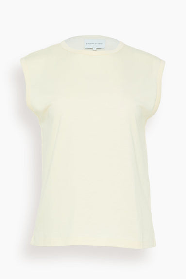 Loulou Studio Tops Brani Tank Top in Rice Ivory