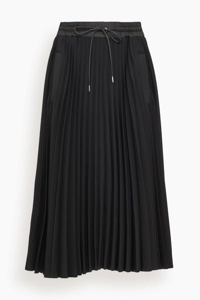 Technical Jersey Skirt in Black