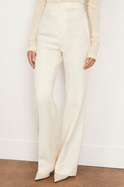 Bite Studios Pants Credo Wool Straight Trousers in Cream Bite Studios Credo Wool Straight Trousers in Cream