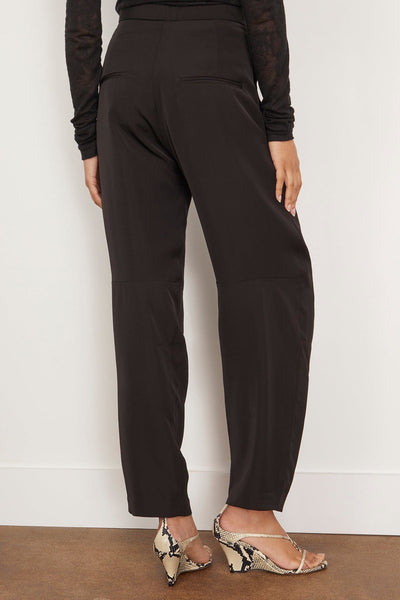 Bite Studios Pants Evening Belted Satin Trousers in Black Bite Studios Evening Belted Satin Trousers in Black