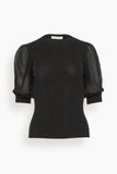 Ulla Johnson Tops Kayla Top in Noir Ulla Johnson Kayla Top in Noir